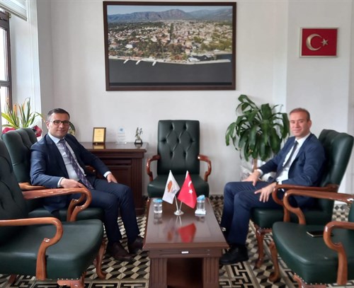 Yatağan Kaymakamı Mustafa Emre Kılıç, Kaymakamımız Mustafa Maslak'ı ziyaret etti.