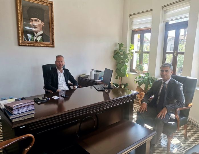 Köyceğiz Orman İşletme Müdürlüğü'ne atanan Volkan Aydın, Kaymakamımız Mustafa Maslak'ı ziyaret etti.