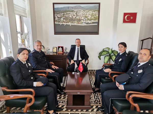  İlçe Emniyet Müdürümüz Hüseyin Başkan, Kaymakamımız Mustafa Maslak'ı Ziyaret Etti.